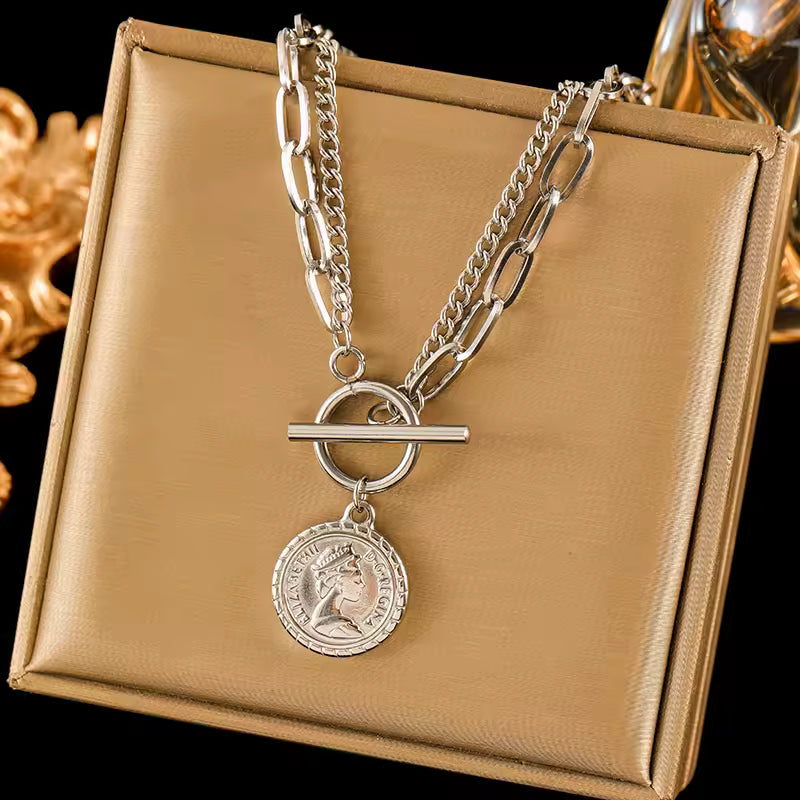 Coin Pendant Necklace