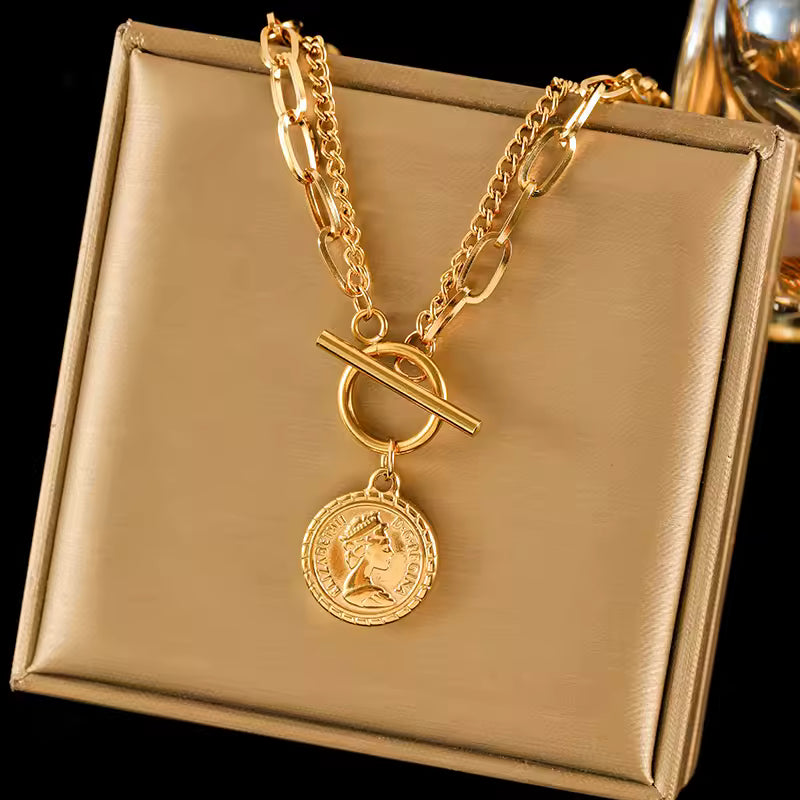 Coin Pendant Necklace