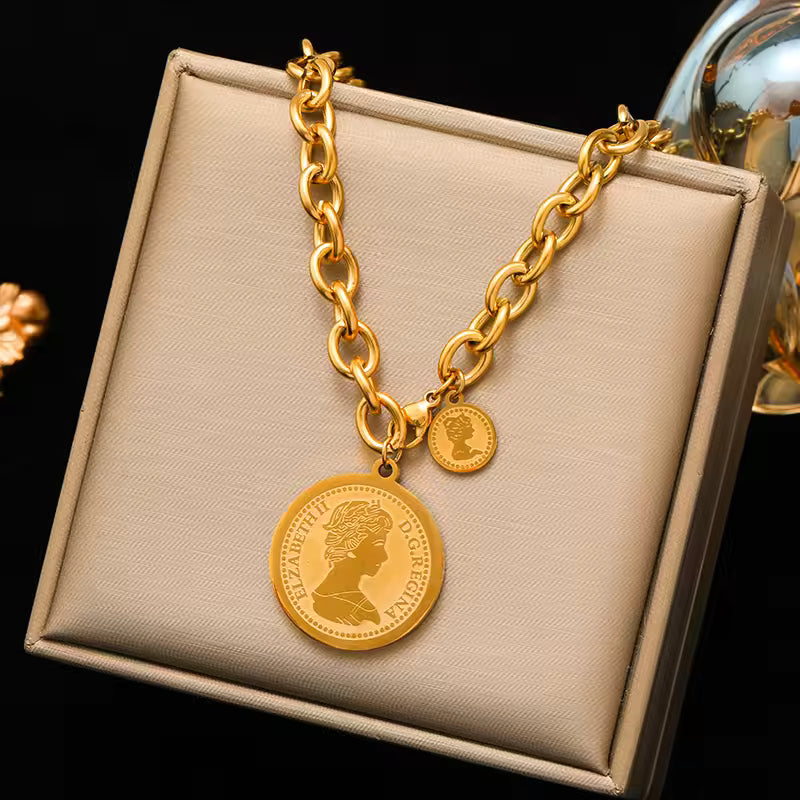 Coin Pendant Necklace