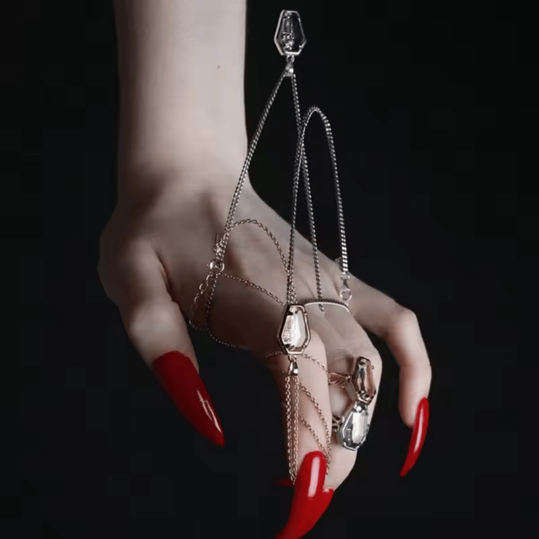 Elegy Rose Coffin Necklace