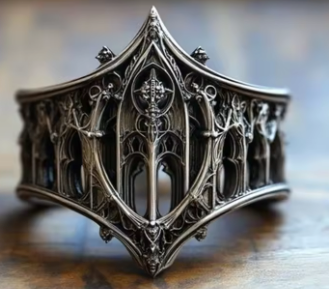 Retro Personality Ancient Silver color Hollowed