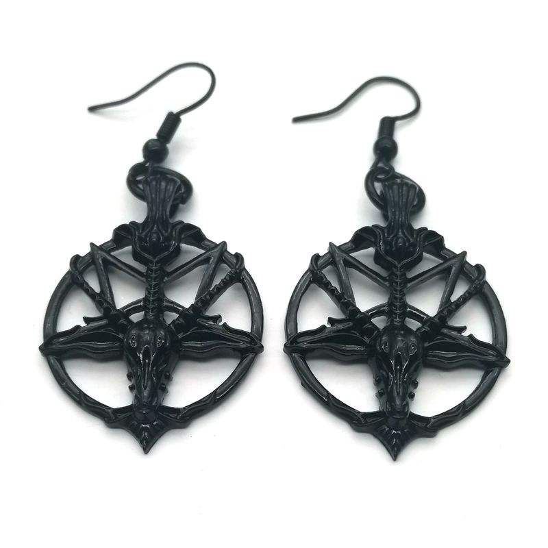 Infernal Pentagram Earrings