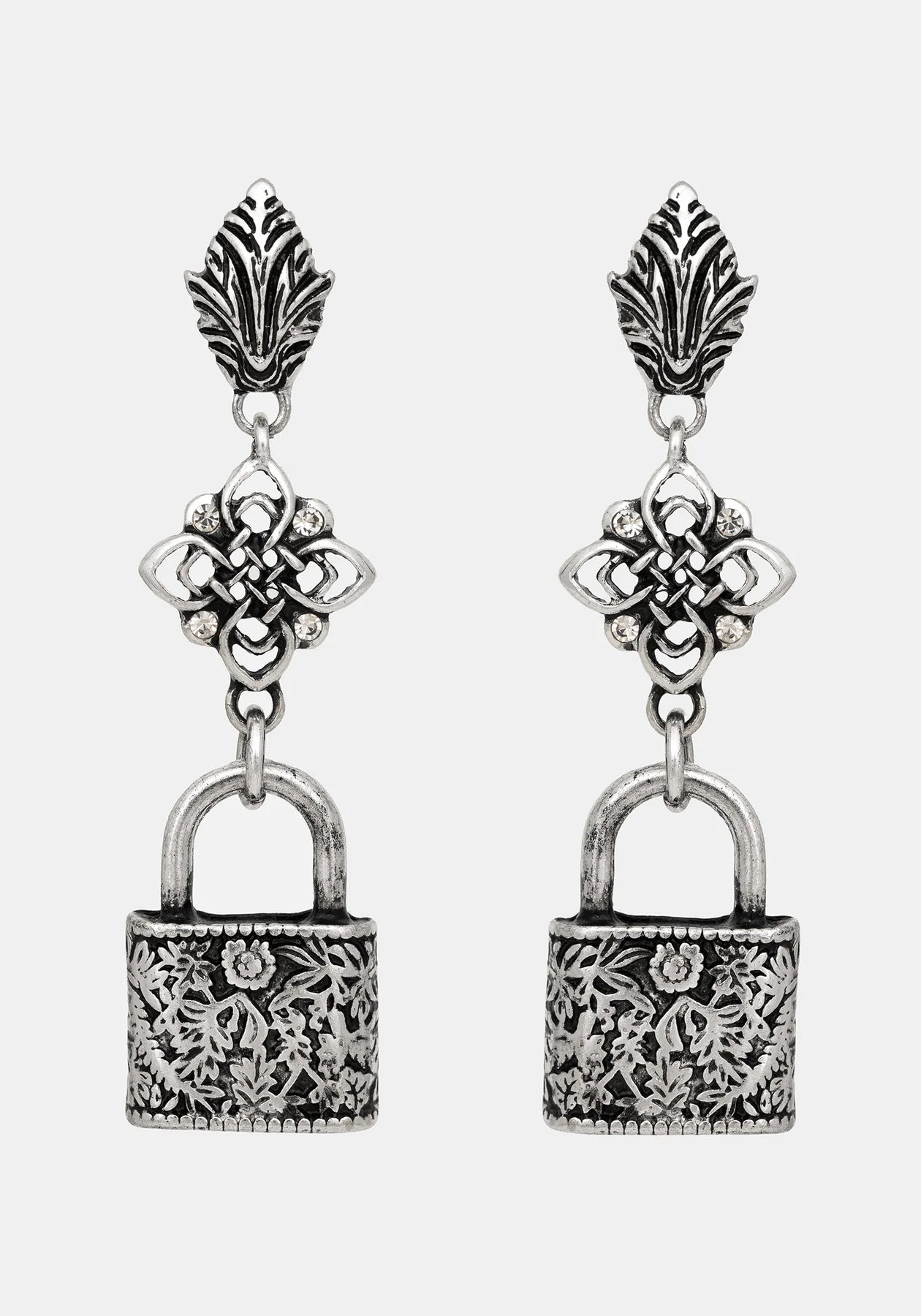 Gothic Lock Earrings